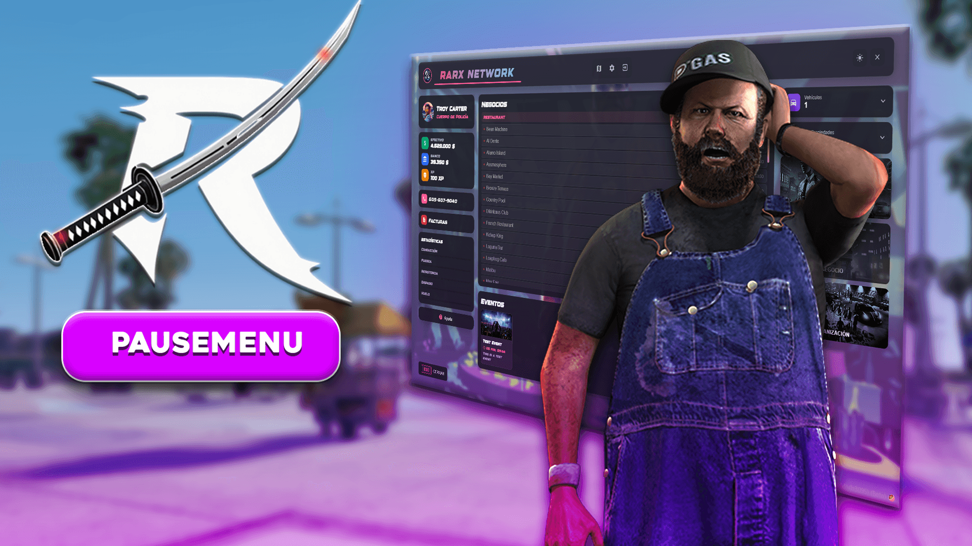 Rarx Pausemenu — Scripts FiveM resource
